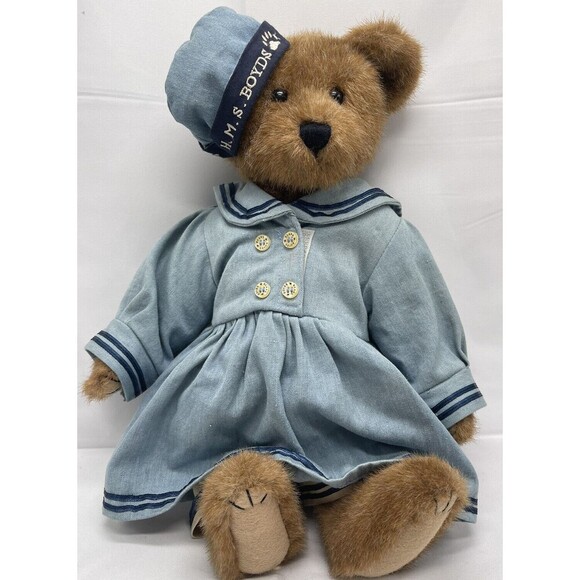 Vintage Boyds Bears Colleen HMS Unbearable Sailor Stuffed Animal Plush Toy - Picture 1 of 14